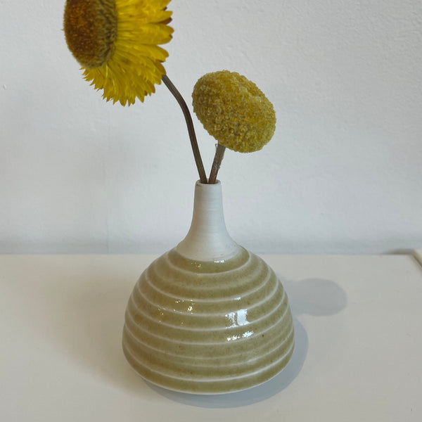 Yellow pod vase