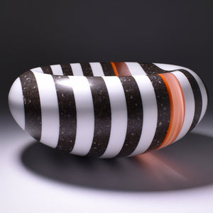 Black & white Corian bowl by Graham Lester