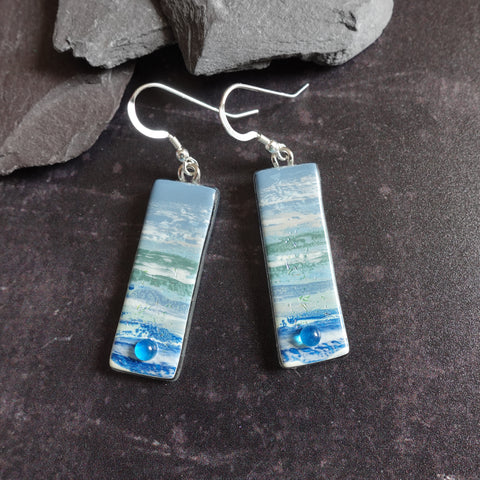 Seascape Layers Earrings by Jenny Hoole 