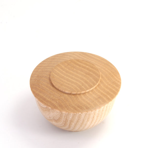 English Ash Lidded Container