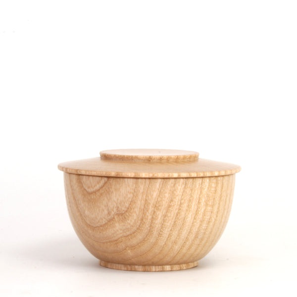English Ash Lidded Container