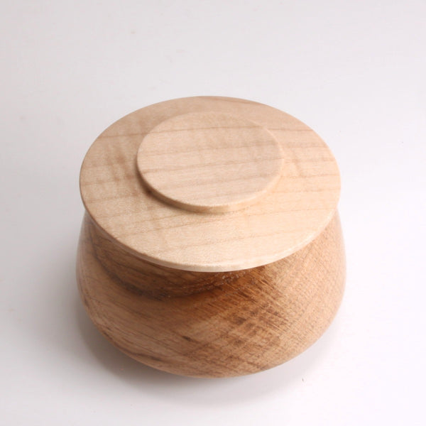 English Oak & Sycamore Jewellery Box