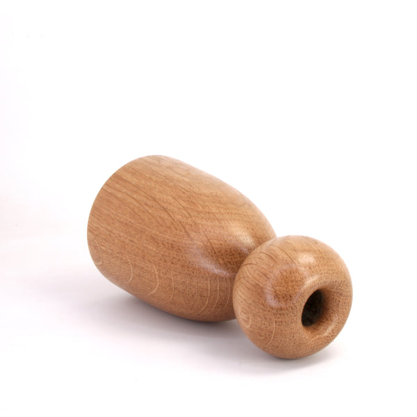 English Oak Wooden Vase (dry flowers only)