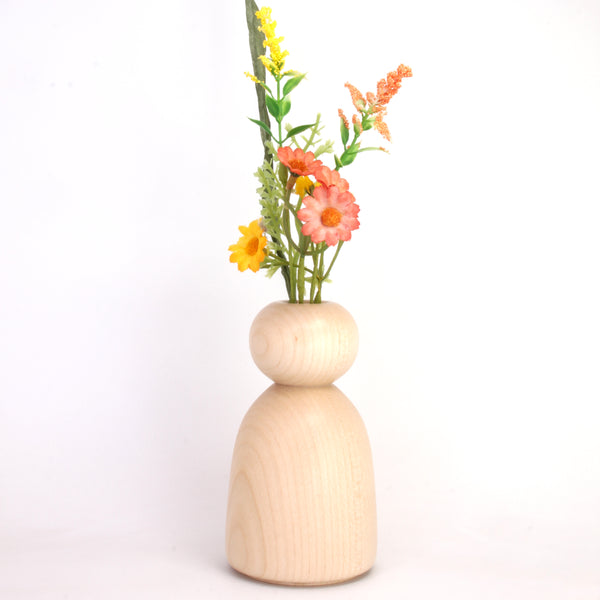 English Sycamore Wooden Vase (dry flowers only)