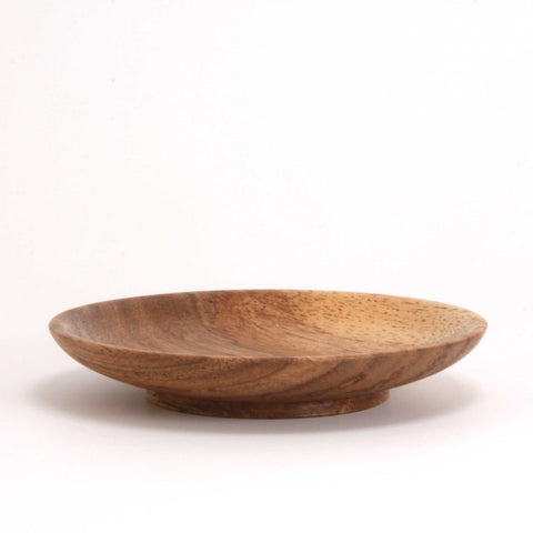 English Walnut Wood Ring Bowl