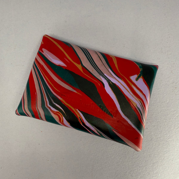 Looking at the back of the purse