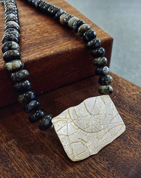Fragment and Jasper necklace by Kate Wilkinson