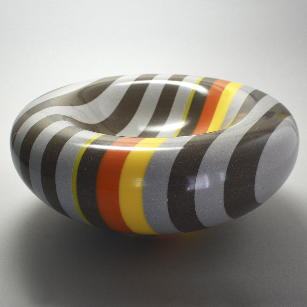 Gray and Yellow Gorian Bowl