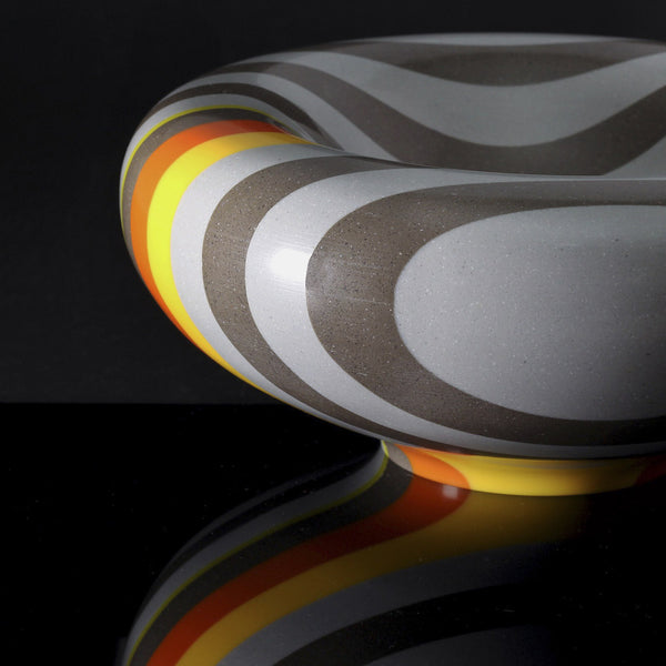 Gray and Yellow Gorian Bowl