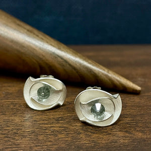 Layered crystal studs by Kate Wilkinson