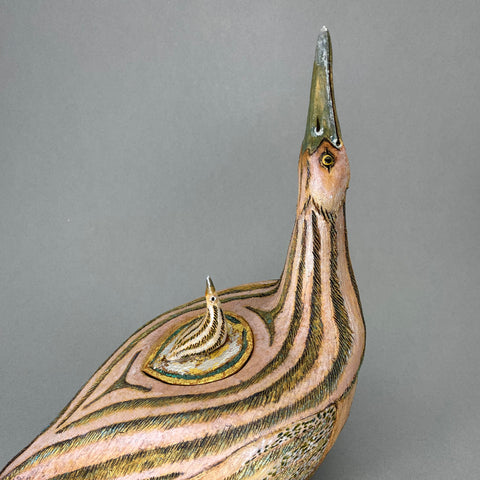 Bittern Container Sculpture by Hilary Audus