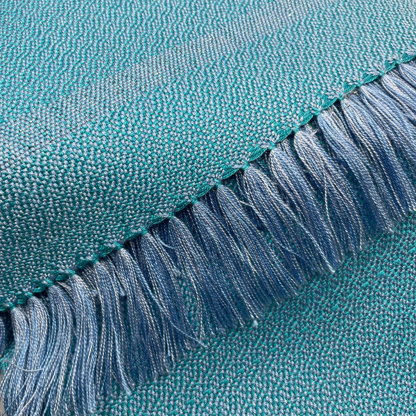 Turquoise ice scarf by Ann Brooks
