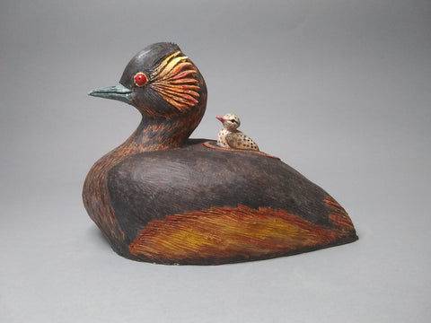 Black Grebe Vessel by Hilary Audus