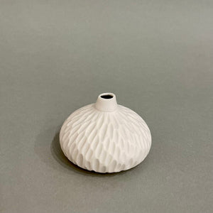 Porcelain pod vases by KIrsteen Holuj