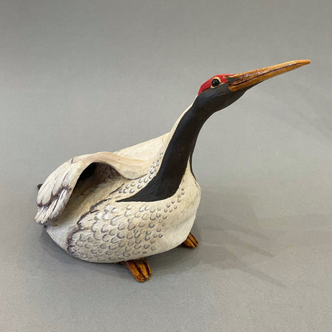 Sacred Crane Sculpture by Hilary Audus