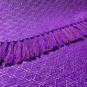 Bright purple scarf by Ann Brooks 