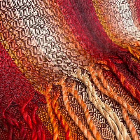 Autumn brights scarf by Ann Brooks 