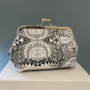 Black and white Create purse by Elizabeth Bond
