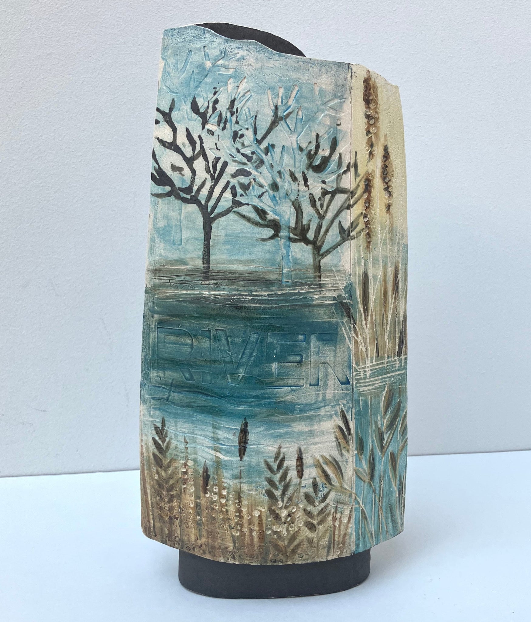 Waters Edge 2 Vessel by Linda Cavill