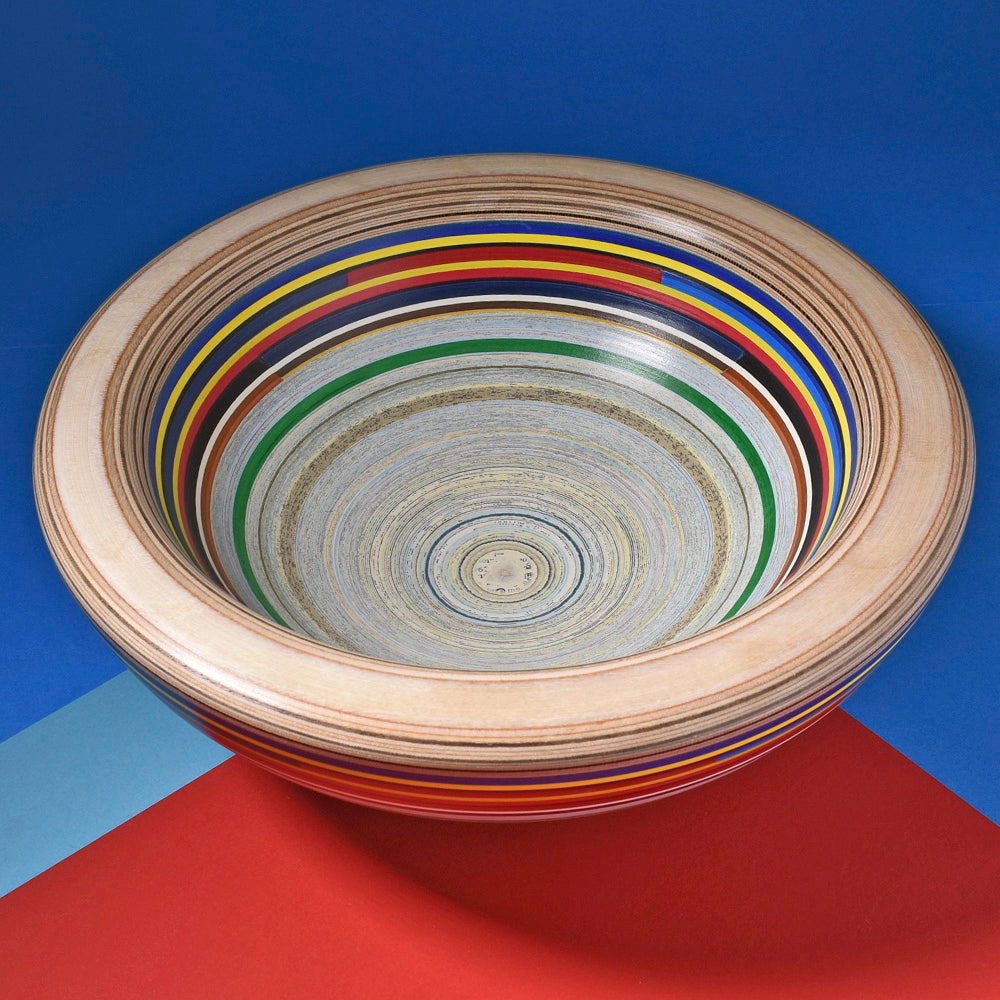 Paper and plywood bowl by Graham Lester