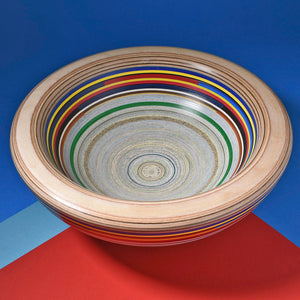 Paper and plywood bowl by Graham Lester
