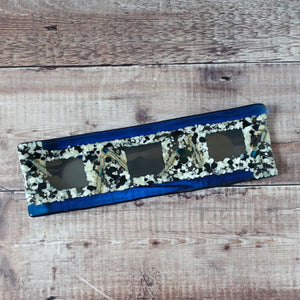 Blue Silver Pebbles Platter