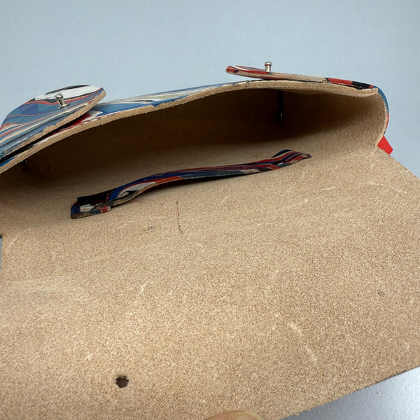 Looking down into the bag