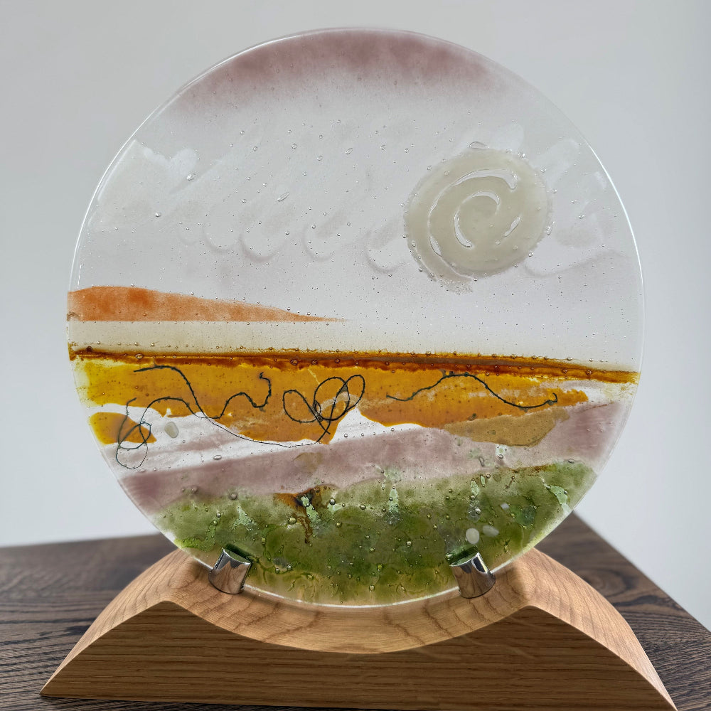 Ethereal Landscape (glass art sculpture)