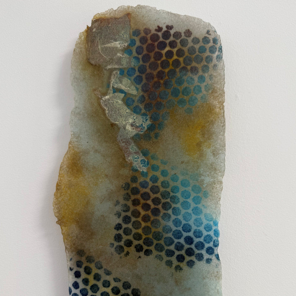 Flow I (glass art wall panel)