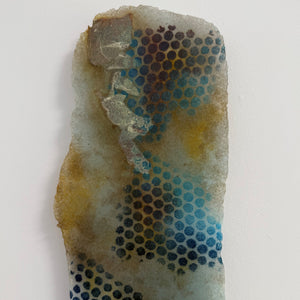 Flow I (glass art wall panel)