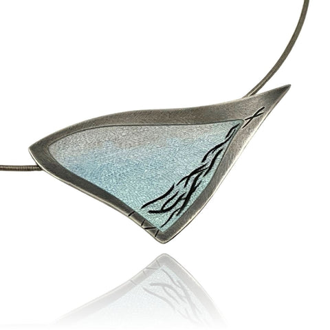 Enamelled 'sandeels' necklet