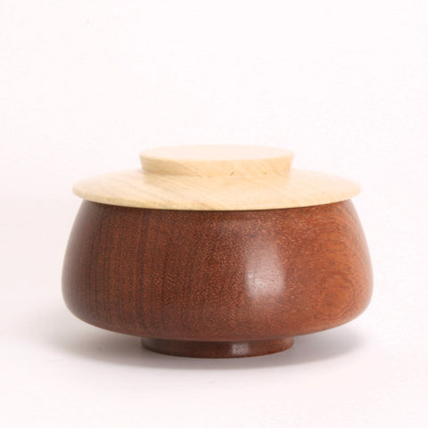 Sapele and Holly Lidded Container