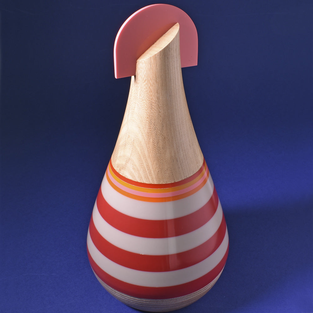 Striped vase by Graham Lester