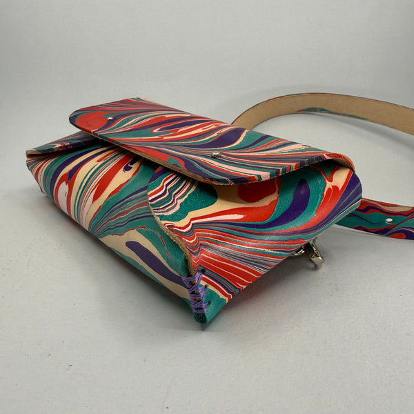 Left side of bag and base