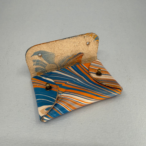 Front view of the purse with the flap open