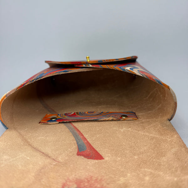 Looking into the opened bag
