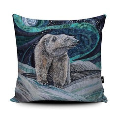 Under the lights cushion by Rachel Wright