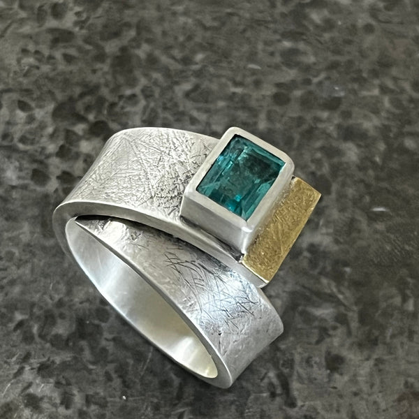 Forged flow ring with Topaz
