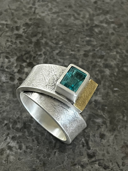 Forged flow ring with Topaz