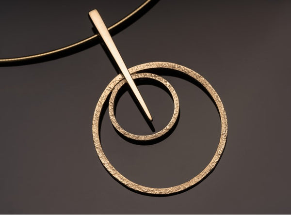 Open Cintamani Gold Pendant