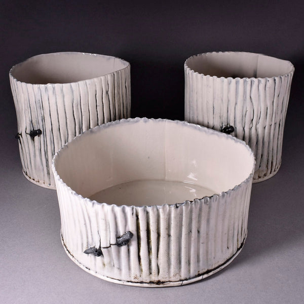 Corrugated Pot by Audrey Hammett