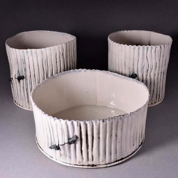 Corrugated Pot by Audrey Hammett