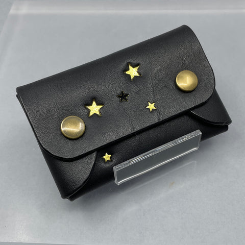 Black Starry Popper Purse