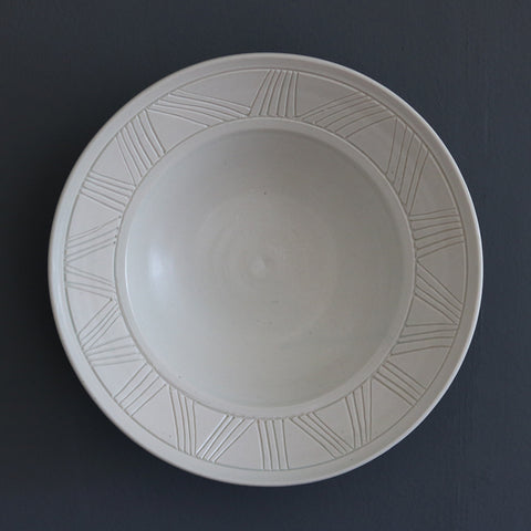 ZigZag Porcelain Bowl by Deborah Hopson-Wolpe