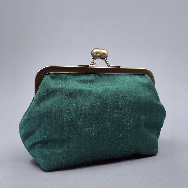 Large tweed/silk Purses