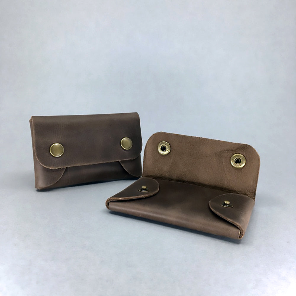 Leather Popper Purse