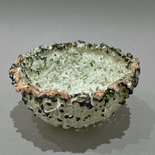 Cream Ivy Seed Head Bowl Dorothea Reid