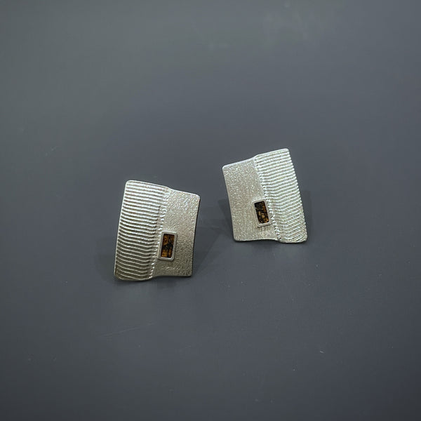 Large square cork studs