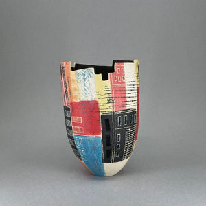 Abstract Buildings Vessel by Linda Cavill