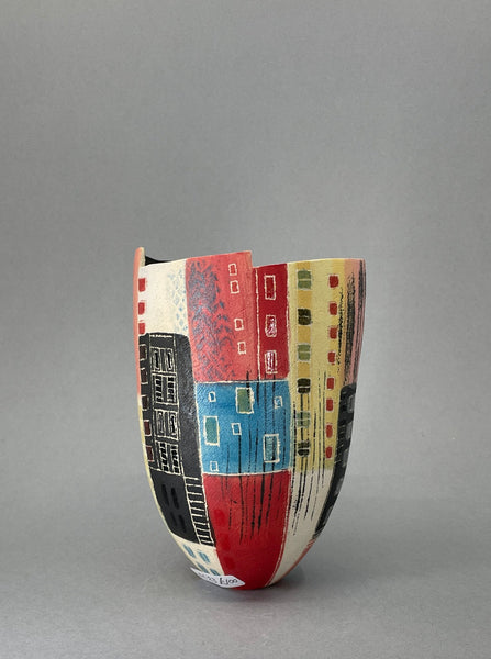 Abstract Buildings Vessel by Linda Cavill